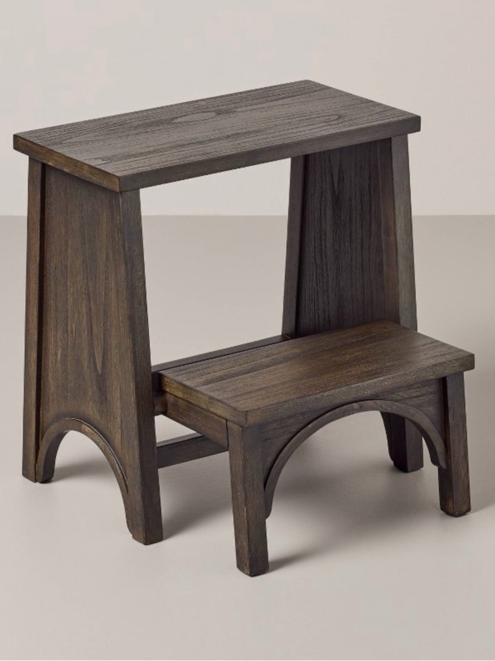 Trending Arch Step Stool Dark Wood- Hearth & Hand with Magnolia